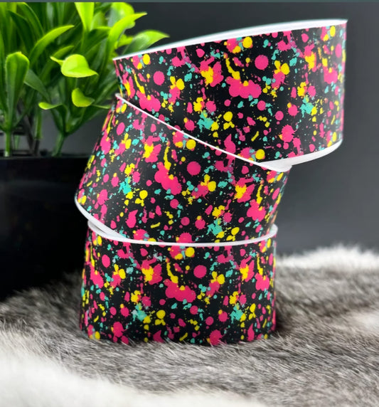 Tumbler Accessories: Silicone Boot - Neon Splatter