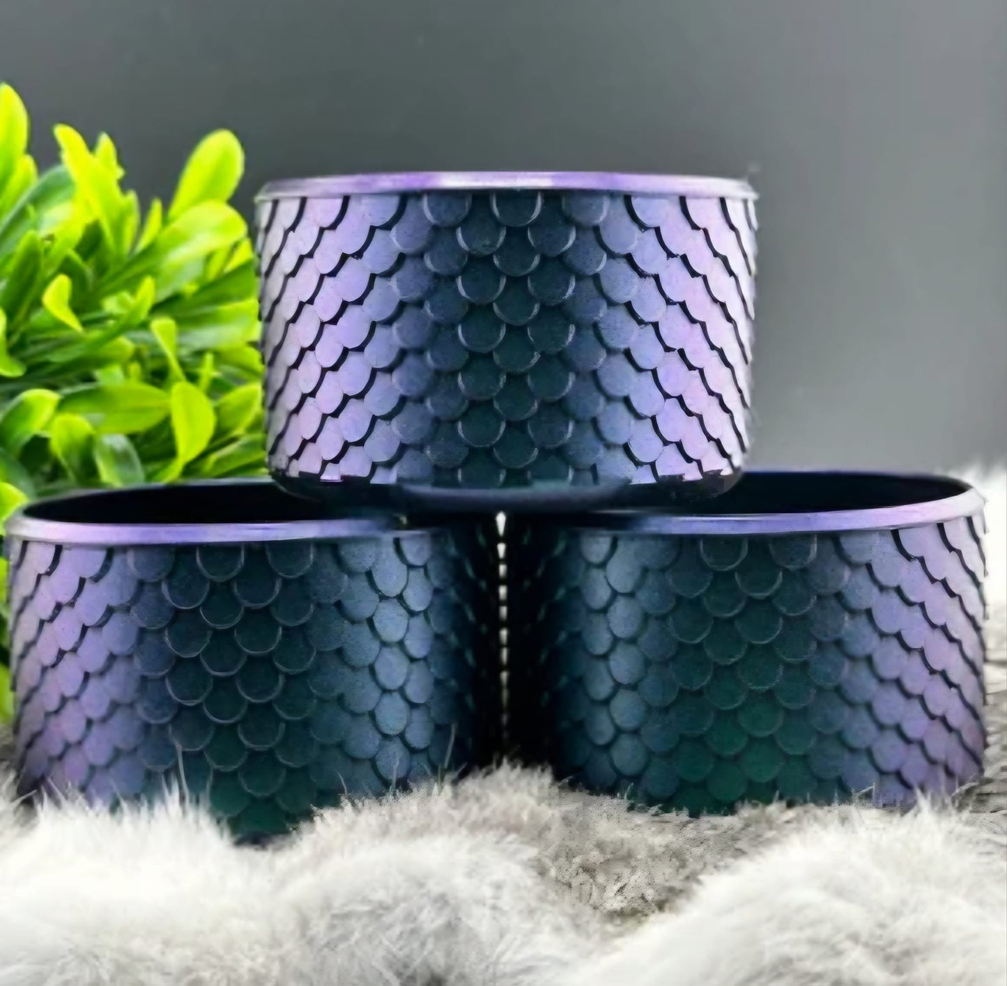 Tumbler Accessories: Silicone Boot - Black Dragon Scales