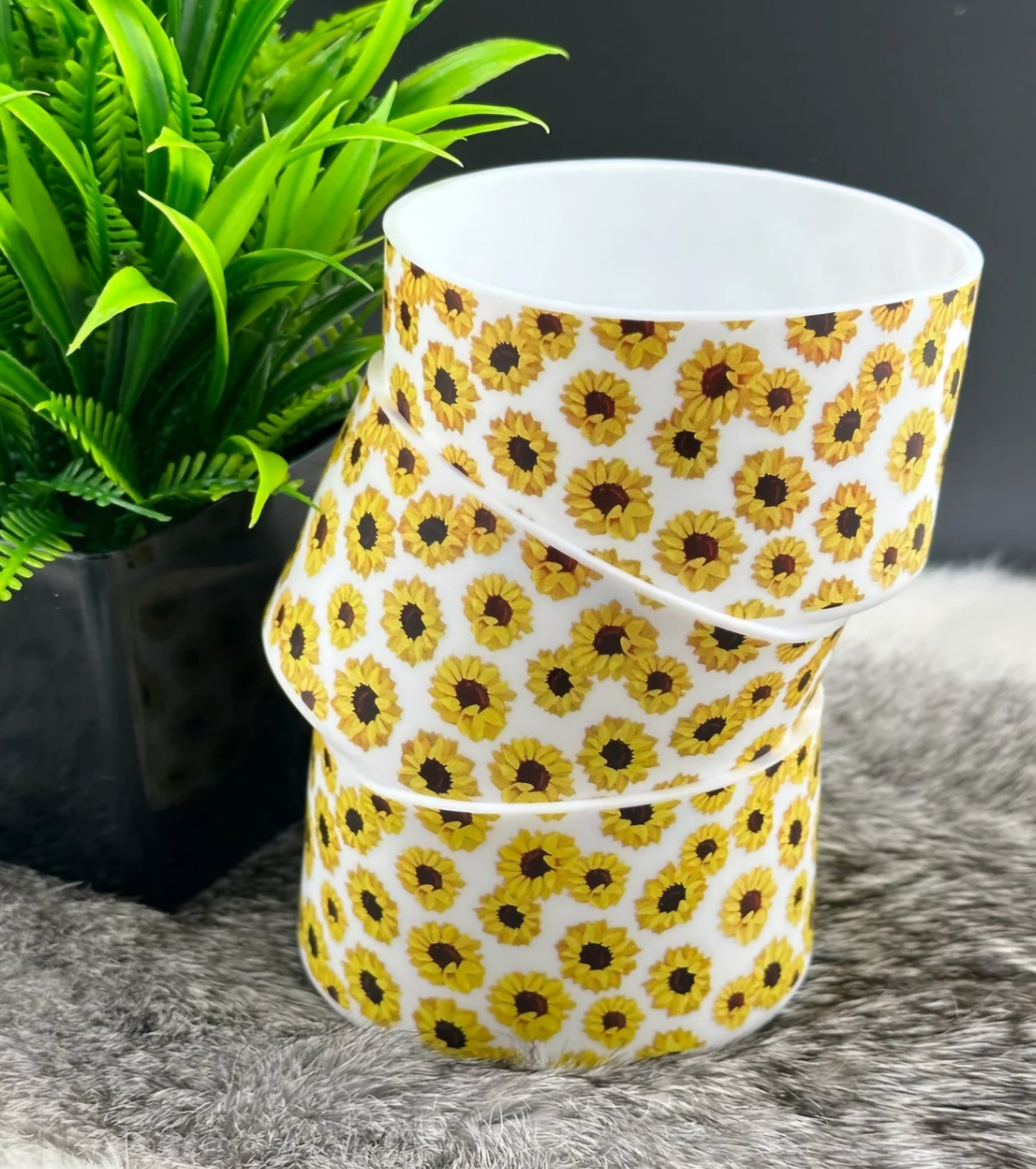 Tumbler Accessories: Silicone Boot - Sunflowers