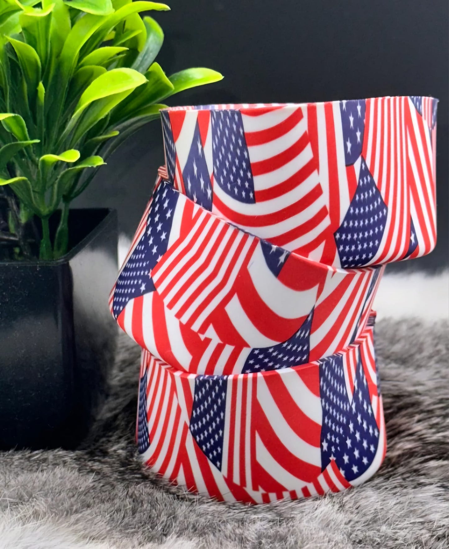 Tumbler Accessories: Silicone Boot - American Flag