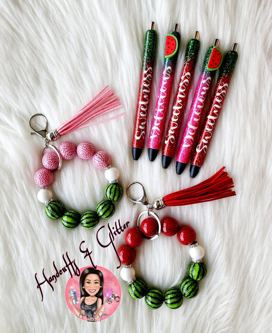 Set: Watermelon Wristlet & Inkjoy Pen