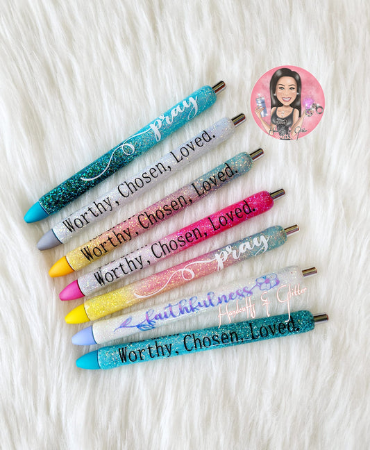 Inkjoy Pens: Faith Based _ Glitter